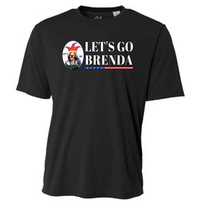 Funny Kamala Lets Go Brenda Laughin Harris Cooling Performance Crew T-Shirt