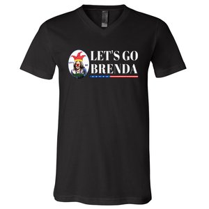 Funny Kamala Lets Go Brenda Laughin Harris V-Neck T-Shirt