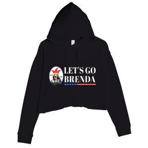 Funny Kamala Lets Go Brenda Laughin Harris Crop Fleece Hoodie