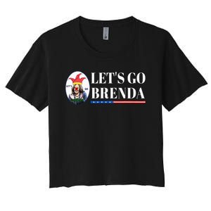 Funny Kamala Lets Go Brenda Laughin Harris Women's Crop Top Tee