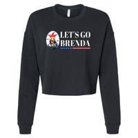 Funny Kamala Lets Go Brenda Laughin Harris Cropped Pullover Crew