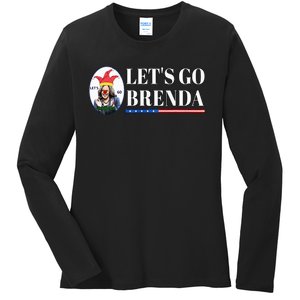 Funny Kamala Lets Go Brenda Laughin Harris Ladies Long Sleeve Shirt