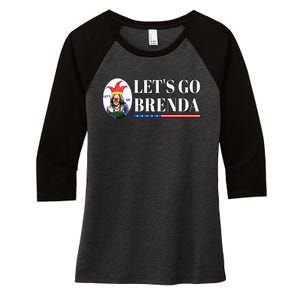 Funny Kamala Lets Go Brenda Laughin Harris Women's Tri-Blend 3/4-Sleeve Raglan Shirt