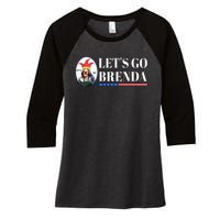 Funny Kamala Lets Go Brenda Laughin Harris Women's Tri-Blend 3/4-Sleeve Raglan Shirt