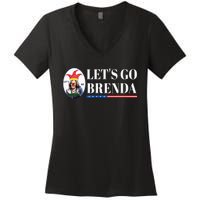 Funny Kamala Lets Go Brenda Laughin Harris Women's V-Neck T-Shirt