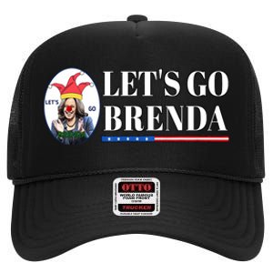 Funny Kamala Lets Go Brenda Laughin Harris High Crown Mesh Back Trucker Hat