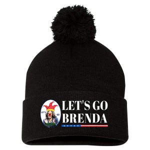 Funny Kamala Lets Go Brenda Laughin Harris Pom Pom 12in Knit Beanie