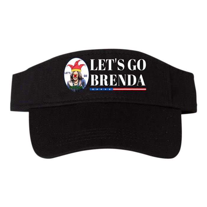 Funny Kamala Lets Go Brenda Laughin Harris Valucap Bio-Washed Visor