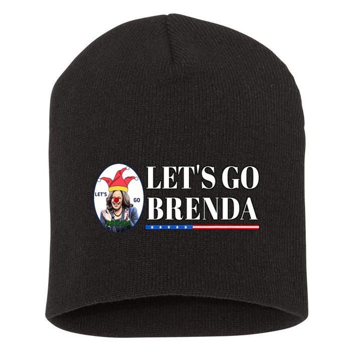 Funny Kamala Lets Go Brenda Laughin Harris Short Acrylic Beanie