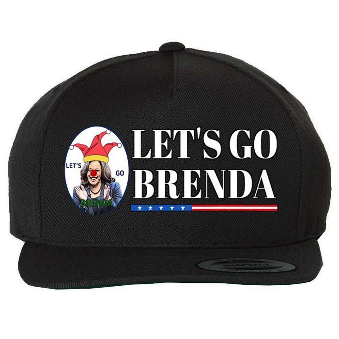 Funny Kamala Lets Go Brenda Laughin Harris Wool Snapback Cap