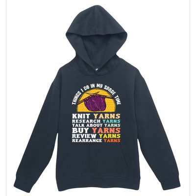 Funny Knitting Lover Quote Yarn Knitting Needles Crocheting Great Gift Urban Pullover Hoodie