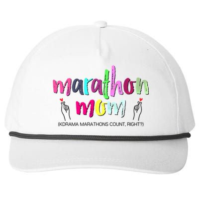 Funny Kdrama Marathon Mom Korean Drama Fan Gift Snapback Five-Panel Rope Hat