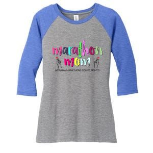 Funny Kdrama Marathon Mom Korean Drama Fan Gift Women's Tri-Blend 3/4-Sleeve Raglan Shirt