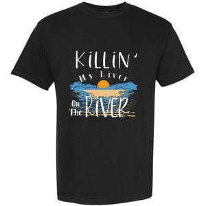 Funny Killing My Liver On The River Items Garment-Dyed Heavyweight T-Shirt