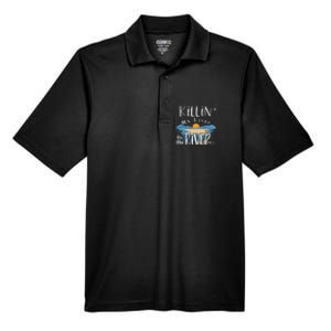 Funny Killing My Liver On The River Items Men's Origin Performance Pique Polo