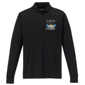 Funny Killing My Liver On The River Items Performance Long Sleeve Polo