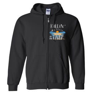 Funny Killing My Liver On The River Items Full Zip Hoodie