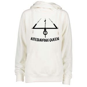 Funny Kitesurfing Mom Kiteboarding Kite Surfing Gift Womens Funnel Neck Pullover Hood