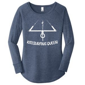 Funny Kitesurfing Mom Kiteboarding Kite Surfing Gift Women's Perfect Tri Tunic Long Sleeve Shirt