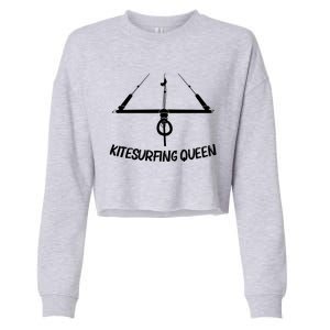 Funny Kitesurfing Mom Kiteboarding Kite Surfing Gift Cropped Pullover Crew