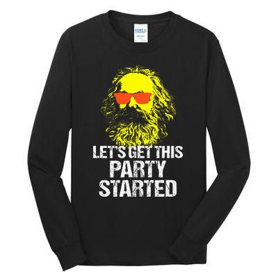 Funny Karl Marx Communist Party Tall Long Sleeve T-Shirt