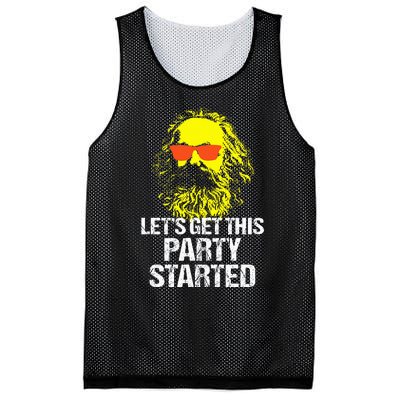 Funny Karl Marx Communist Party Mesh Reversible Basketball Jersey Tank