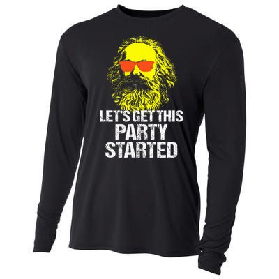 Funny Karl Marx Communist Party Cooling Performance Long Sleeve Crew