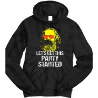 Funny Karl Marx Communist Party Tie Dye Hoodie