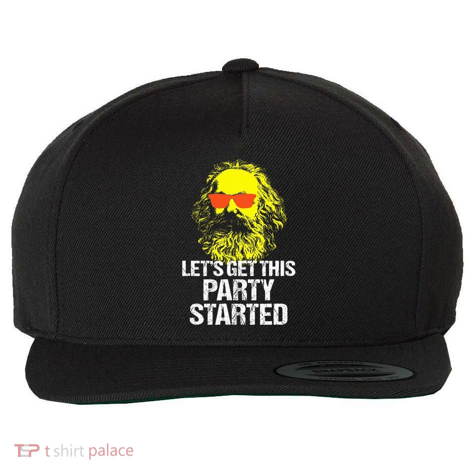 Funny Karl Marx Communist Party Wool Snapback Cap