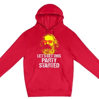 Funny Karl Marx Communist Party Premium Pullover Hoodie