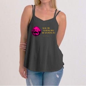 Funny Karl Marx Parody IM A Material Girl Women's Strappy Tank