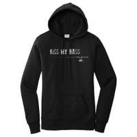 Fishing Kiss My Bass Fish FatherS Day Gift Women's Pullover Hoodie