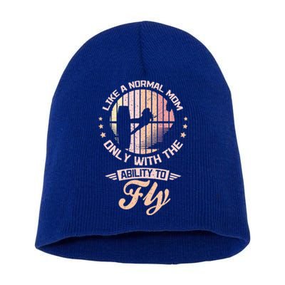 Flying Kitesurfing Mom Gift Short Acrylic Beanie