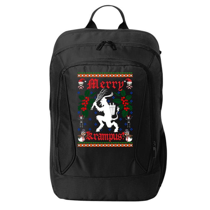 Funny Krampus Merry Krampus Ugly Christmas Gift City Backpack