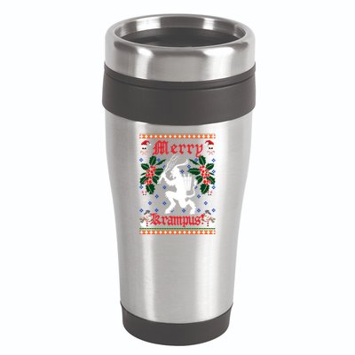 Funny Krampus Merry Krampus Ugly Christmas Gift 16oz Travel Tumbler