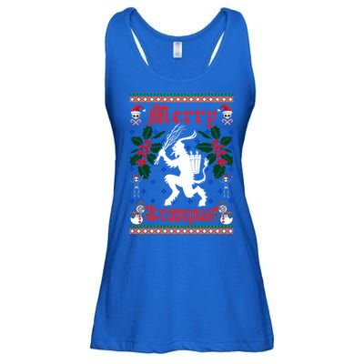 Funny Krampus Merry Krampus Ugly Christmas Gift Ladies Essential Flowy Tank