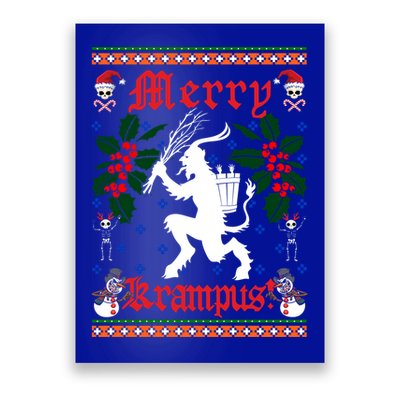 Funny Krampus Merry Krampus Ugly Christmas Gift Poster