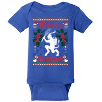 Funny Krampus Merry Krampus Ugly Christmas Gift Baby Bodysuit