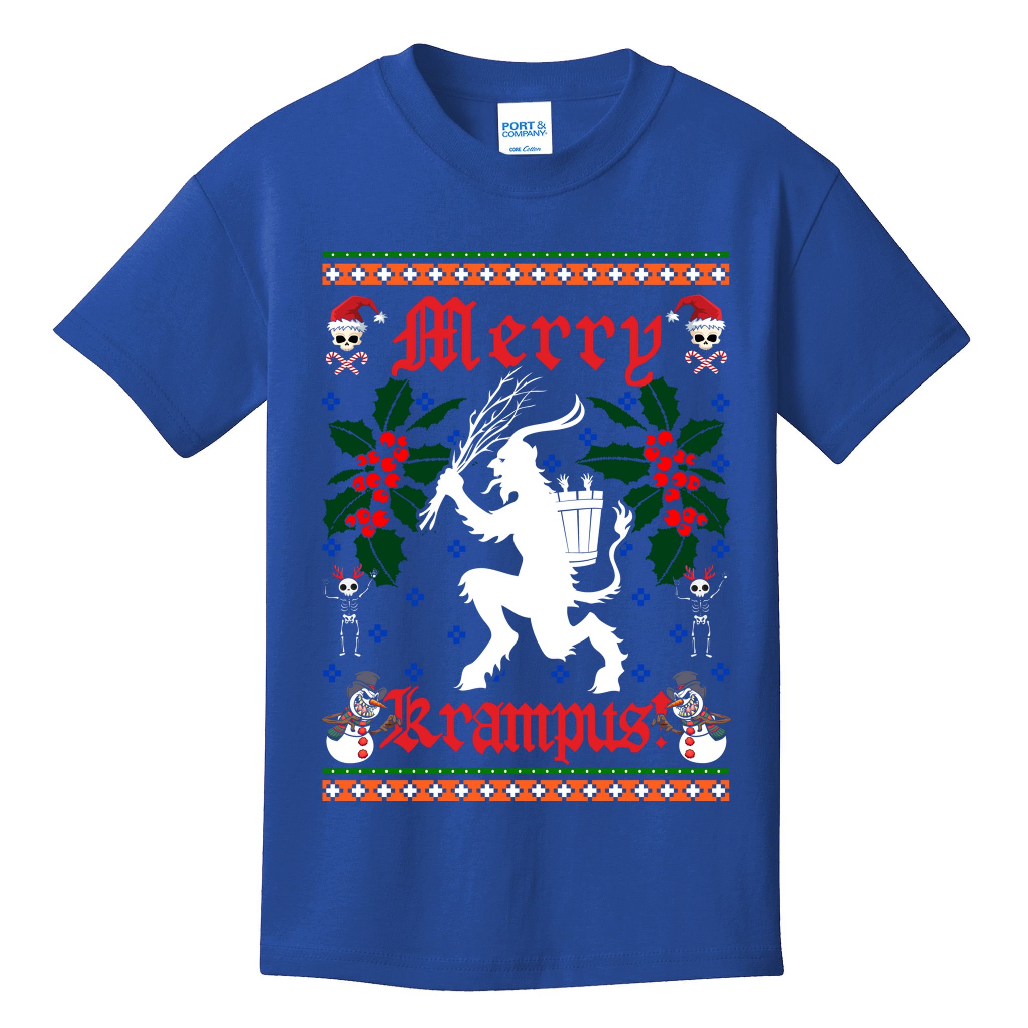 Funny Krampus Merry Krampus Ugly Christmas Gift Kids T-Shirt