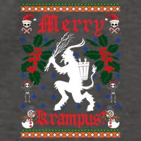 Funny Krampus Merry Krampus Ugly Christmas Gift Vector Backpack