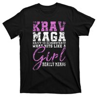 Funy Krav Maga Girl Gift Martial Arts Krav Maga T-Shirt