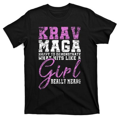 Funy Krav Maga Girl Gift Martial Arts Krav Maga T-Shirt