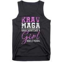 Funy Krav Maga Girl Gift Martial Arts Krav Maga Tank Top