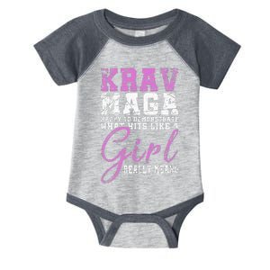 Funy Krav Maga Girl Gift Martial Arts Krav Maga Infant Baby Jersey Bodysuit