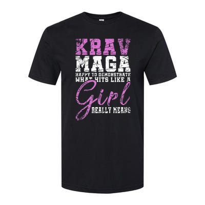 Funy Krav Maga Girl Gift Martial Arts Krav Maga Softstyle® CVC T-Shirt