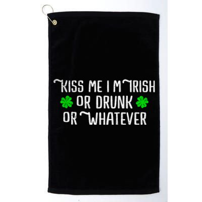 Funny Kiss Me Im Irish Platinum Collection Golf Towel