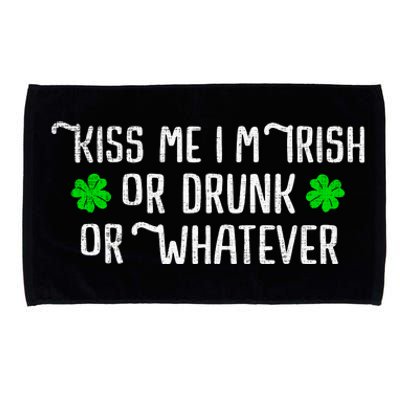 Funny Kiss Me Im Irish Microfiber Hand Towel