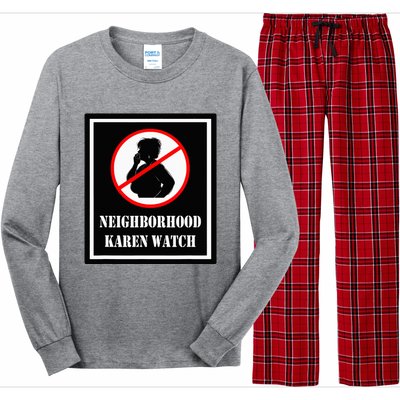 Funny Karen Neighborhood Karen Watch Long Sleeve Pajama Set