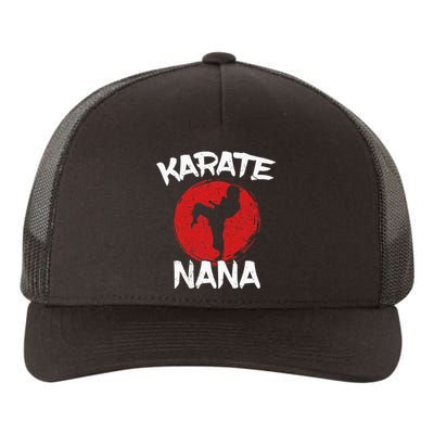 Funny Karate Nana Martial Arts Grandma Ponytail Yupoong Adult 5-Panel Trucker Hat