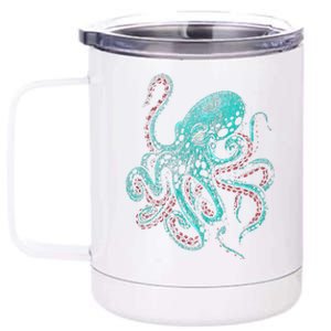 Funny Kraken Octopus Gift 12 oz Stainless Steel Tumbler Cup